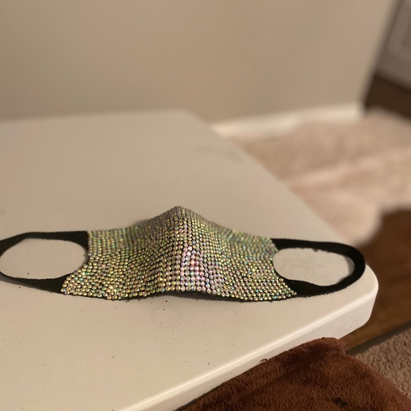 Custom Rhinestone Cotton Face Cover/Mask - Picture 3 of 4